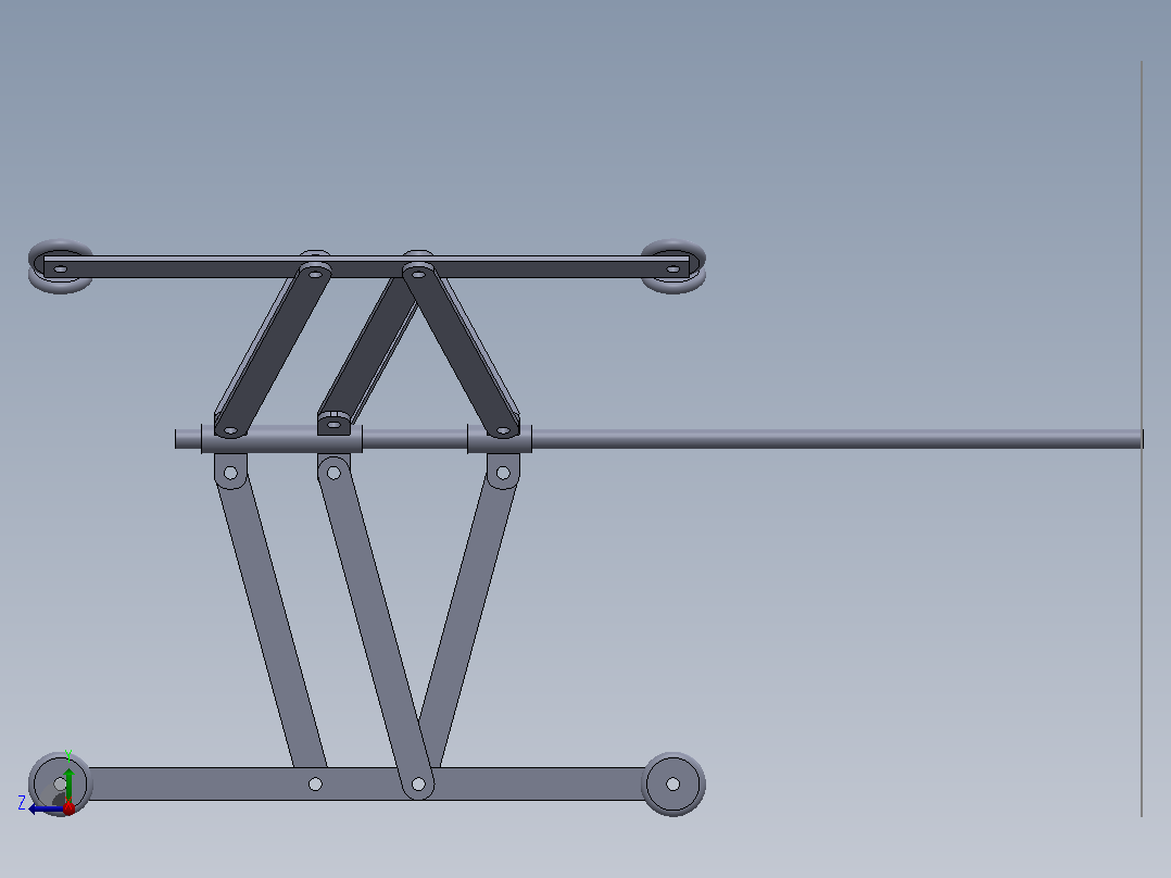 管道扶正器管道对中器3D图纸 Solidworks设计右视图