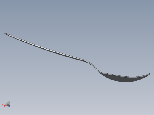 逼真的勺子——高质量的3D模型后视缩略图