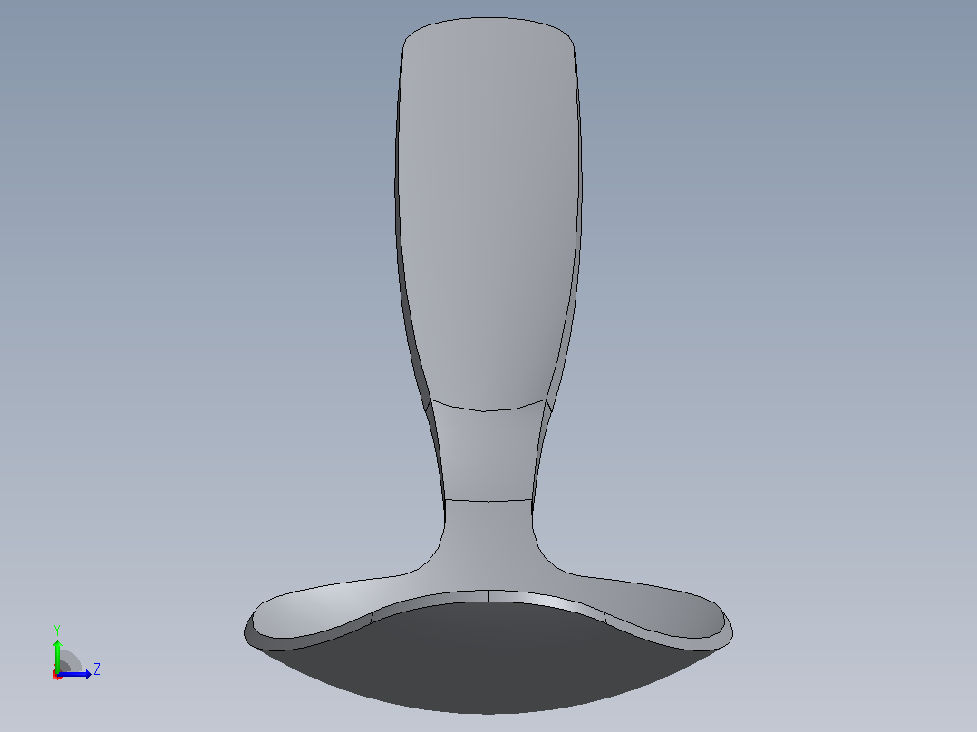 逼真的勺子——高质量的3D模型左视图