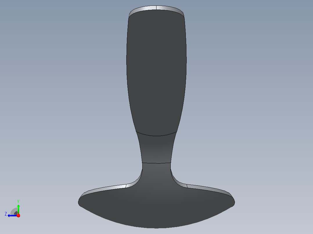 逼真的勺子——高质量的3D模型右视图