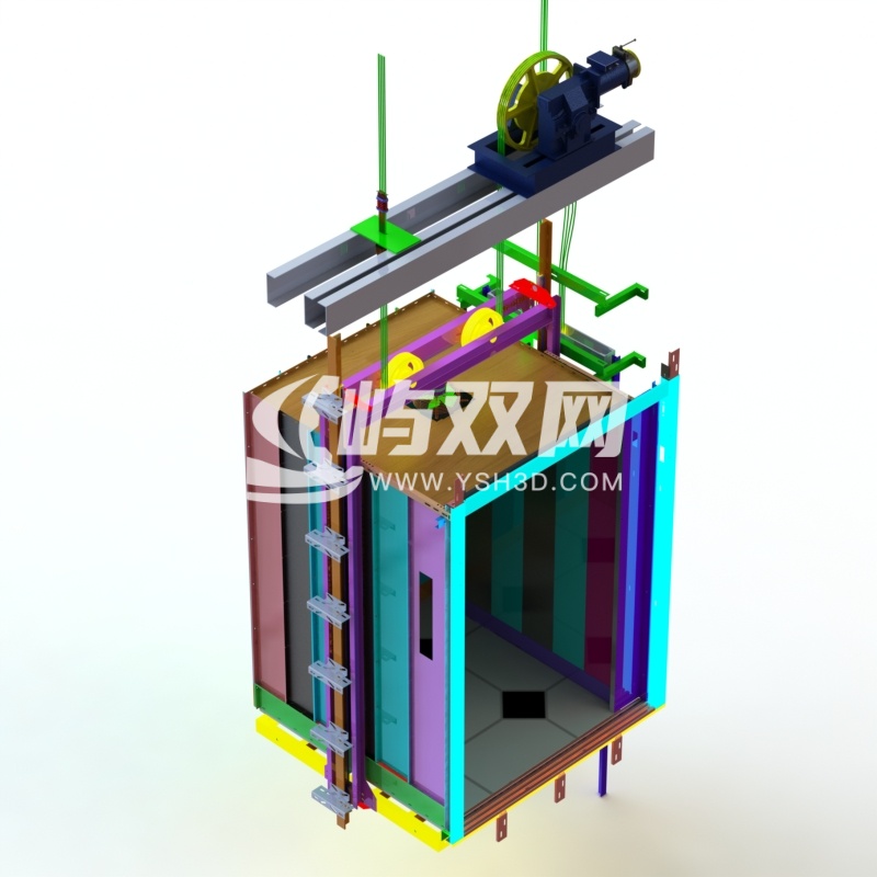 MCD 1.5吨货运电梯结构