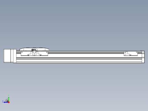 滚珠丝杠直线轴内置导轨TPA-GCR-50-1210C-L350-MR-M10-N3右视缩略图