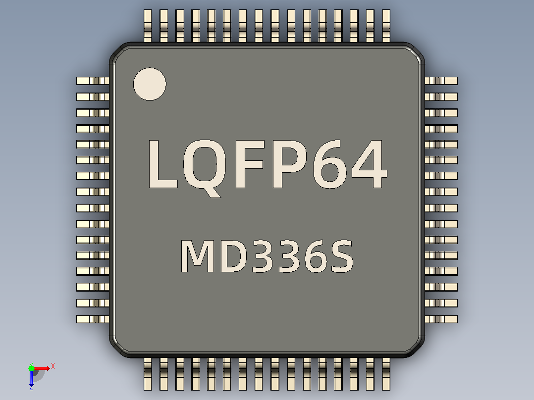 lqfp64 smt 14芯片俯视图