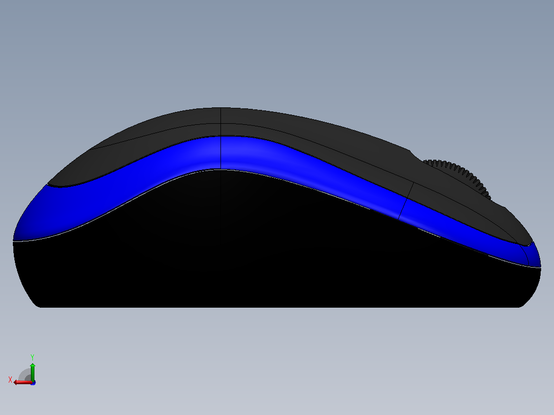 solidworks 中的计算机鼠标后视图