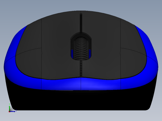 solidworks 中的计算机鼠标左视缩略图