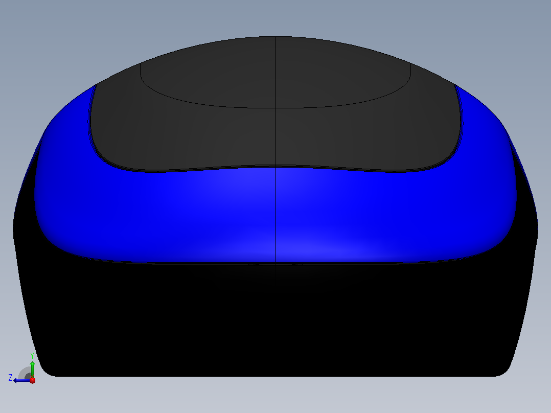 solidworks 中的计算机鼠标右视图