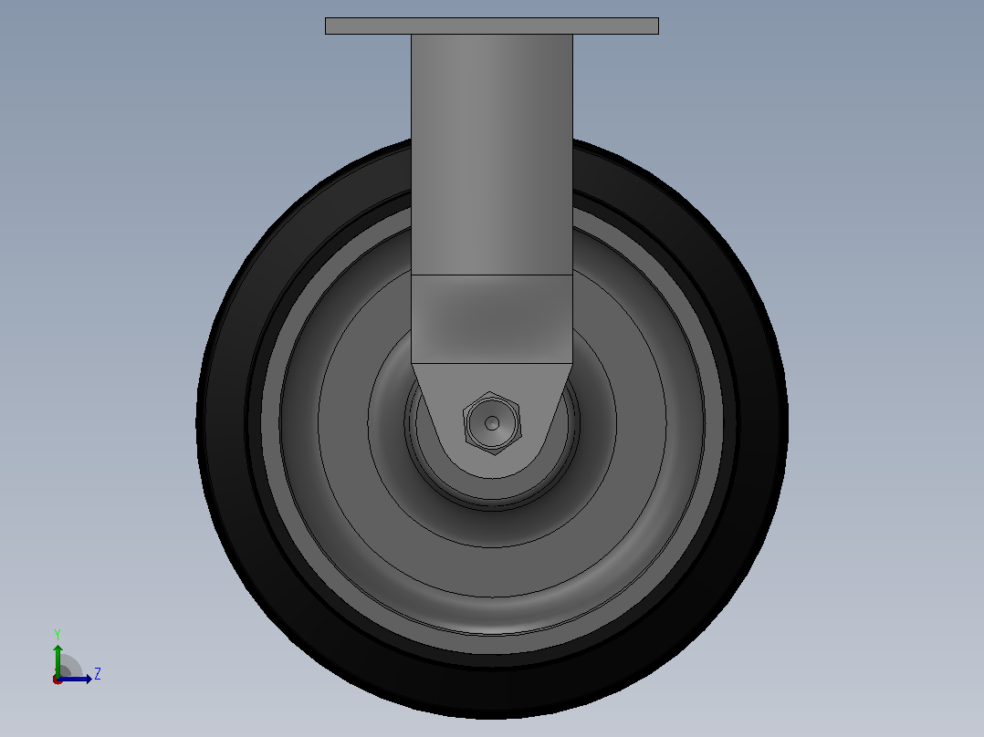 脚轮Colson-4_08198_459_2 SS左视图