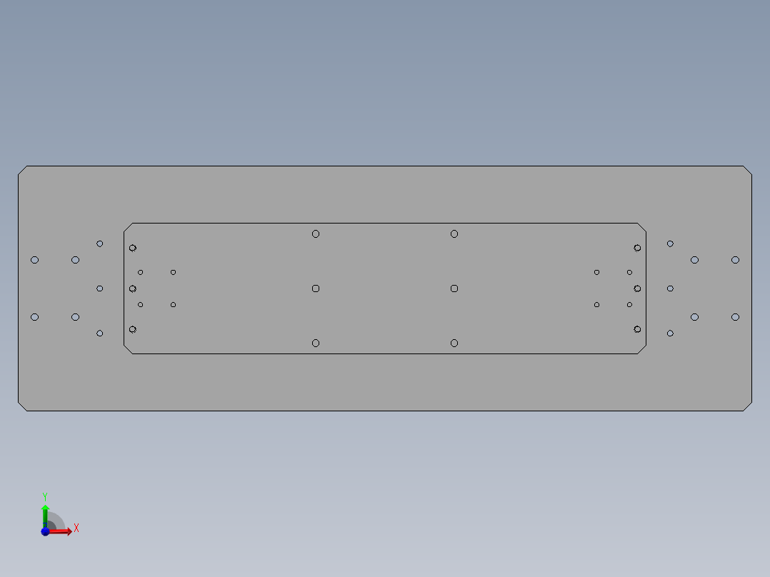 简易桌面型夹具sw18可编辑前视图