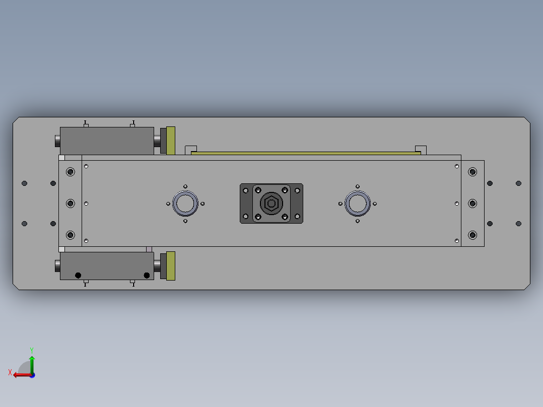 简易桌面型夹具sw18可编辑后视图