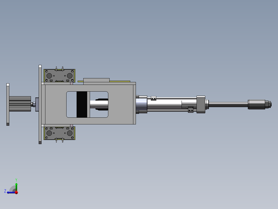 简易桌面型夹具sw18可编辑右视图