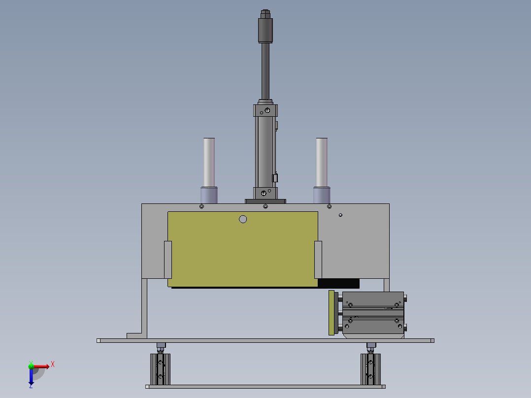 简易桌面型夹具sw18可编辑俯视图