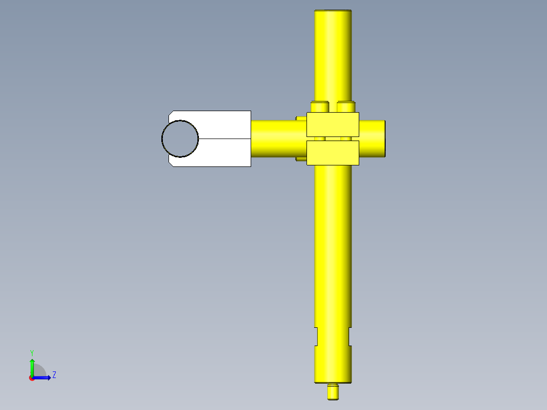 简易传送用导轨左视图