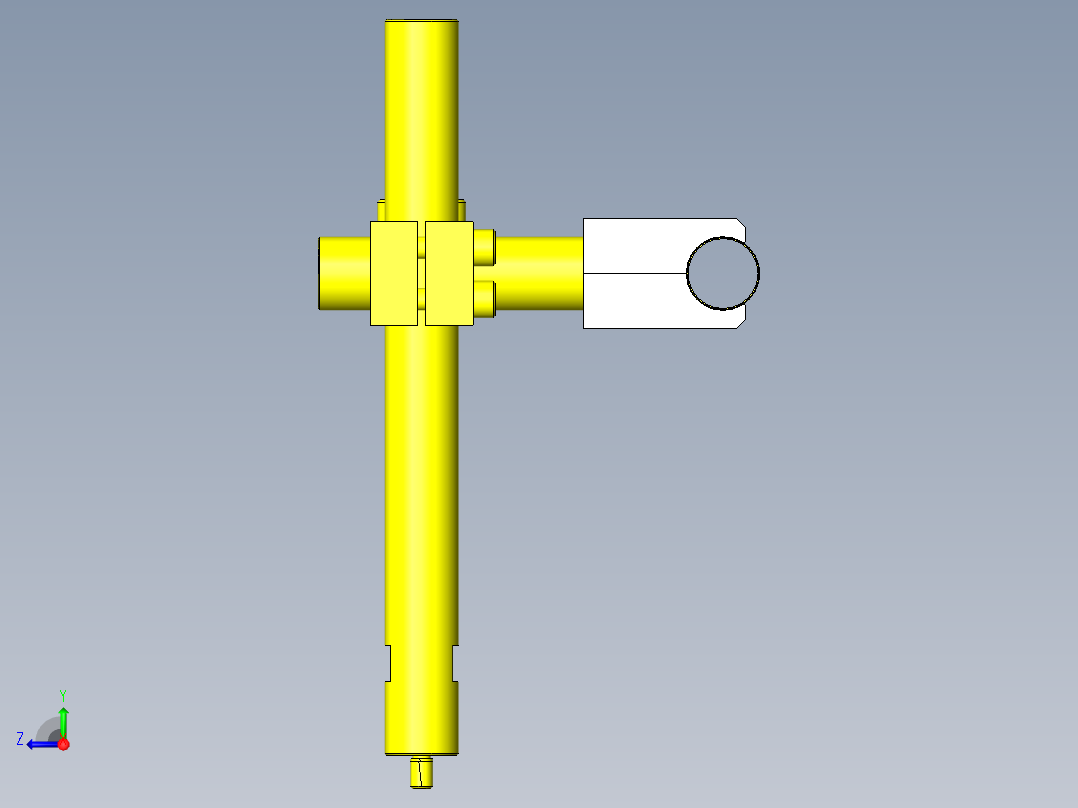 简易传送用导轨右视图