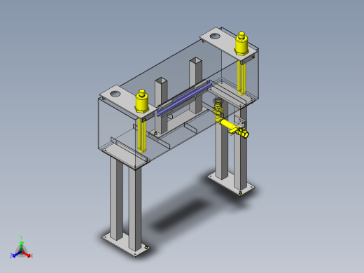 树脂滑轨温水测试槽正等轴测缩略图