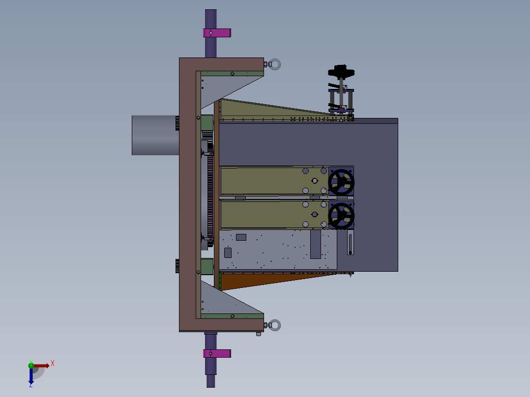 B3259-焊接变位机 变位机俯视图