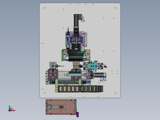 已产PIN检测总装图sw17可编辑前视缩略图