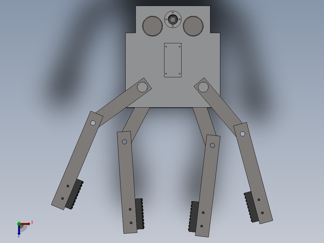 机器猴3D模型俯视图