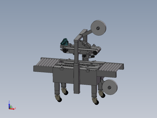 纸箱自动封箱机3D模型