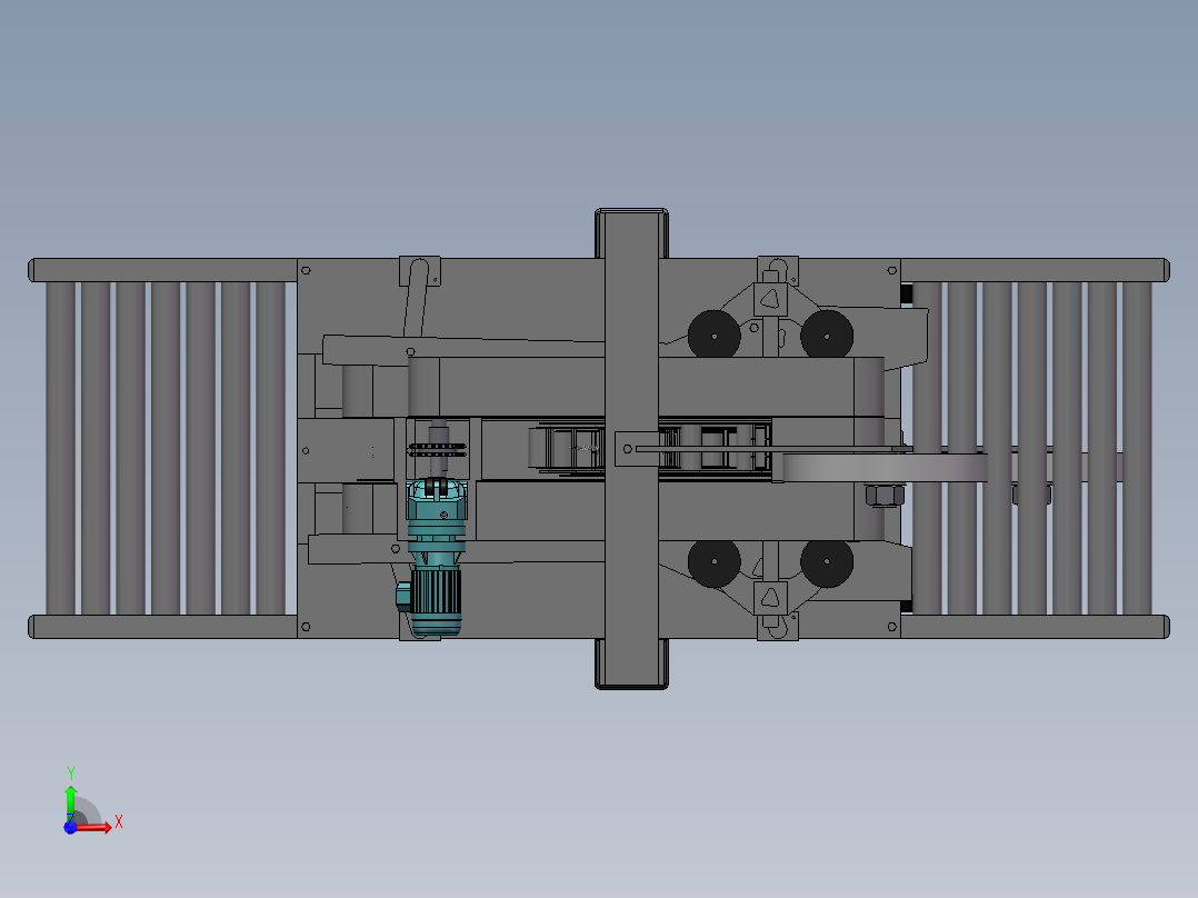 纸箱自动封箱机3D模型前视图