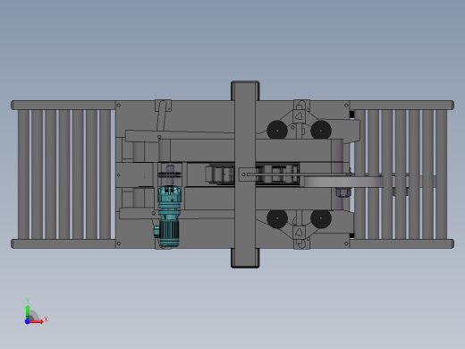 纸箱自动封箱机3D模型前视缩略图