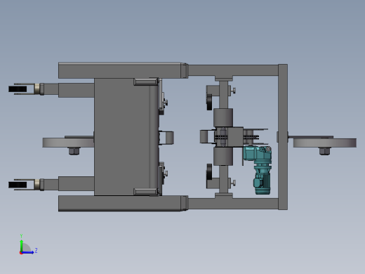 纸箱自动封箱机3D模型左视缩略图