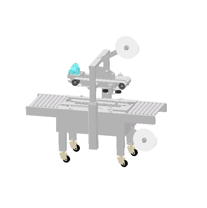 纸箱自动封箱机3D模型