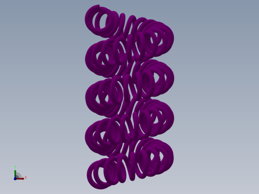 异形弹簧3D模型前视缩略图