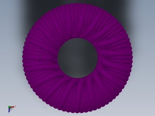异形弹簧3D模型俯视缩略图
