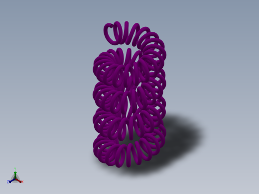异形弹簧3D模型正等轴测缩略图
