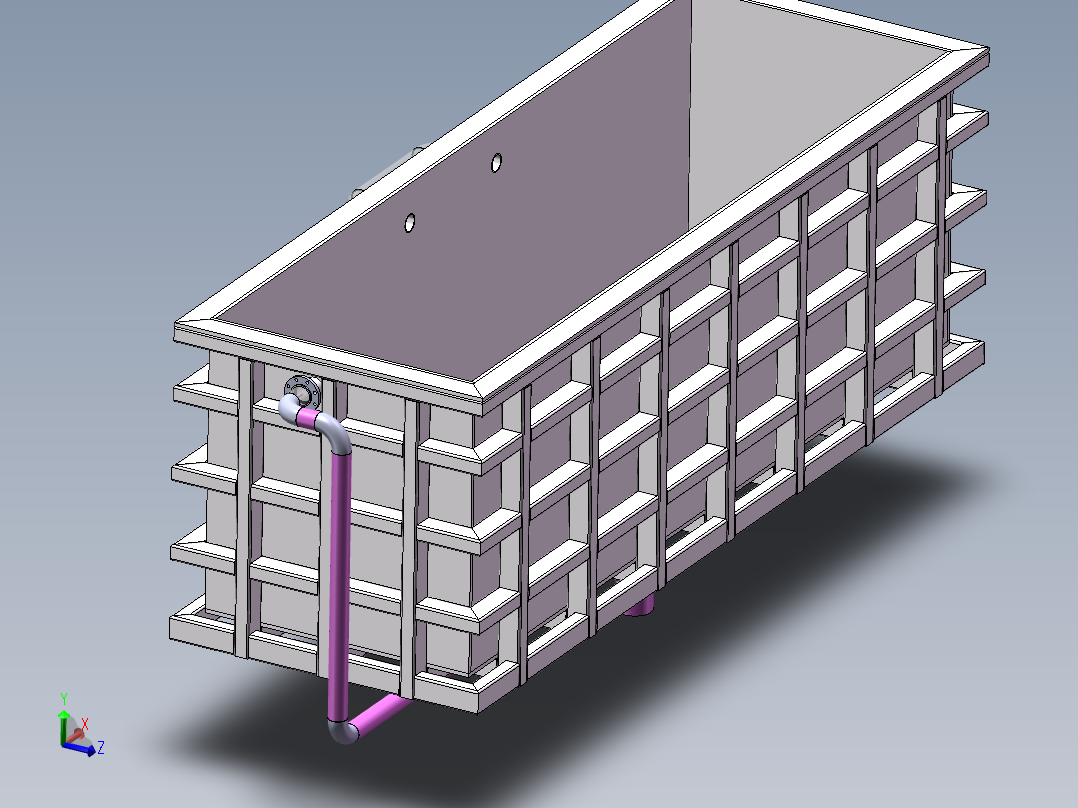 酸洗槽全套模型