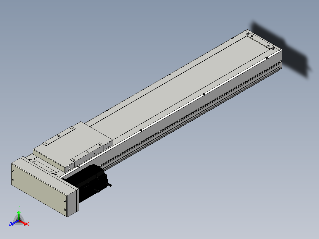 Toyo东佑达直线模组-ECH17-750-BL-750W正等轴测图