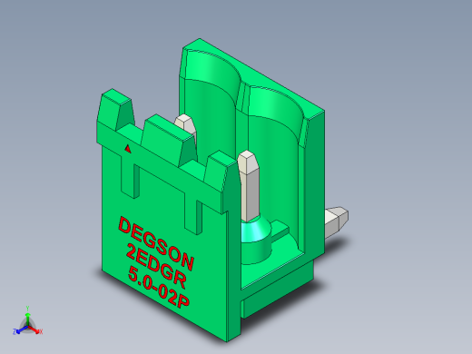 DEGSON 2EDG 系列 5.0mm 可插拔接线端子组-2EDGR-5.0-02P-14-00AH