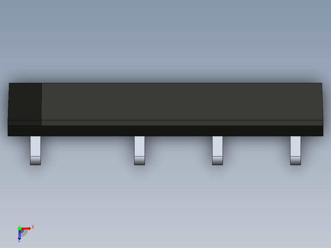 桥式整流器-RBV25-T俯视图
