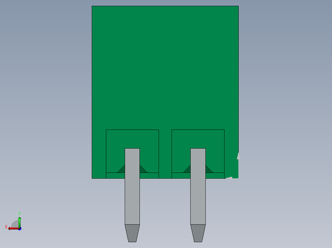 DEGSON 15EDG 系列 3.5mm 插拔式接线端子 FullPack-15EDGVC-3.5-xxP-14-00AH后视图