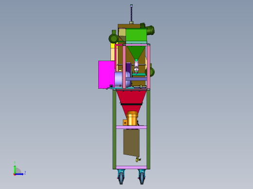 立式冷冻超细中药研磨机左视缩略图