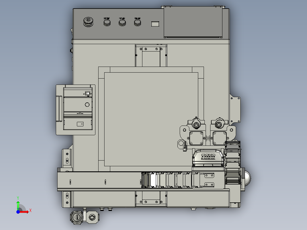 双轴自动锁螺丝机前视图
