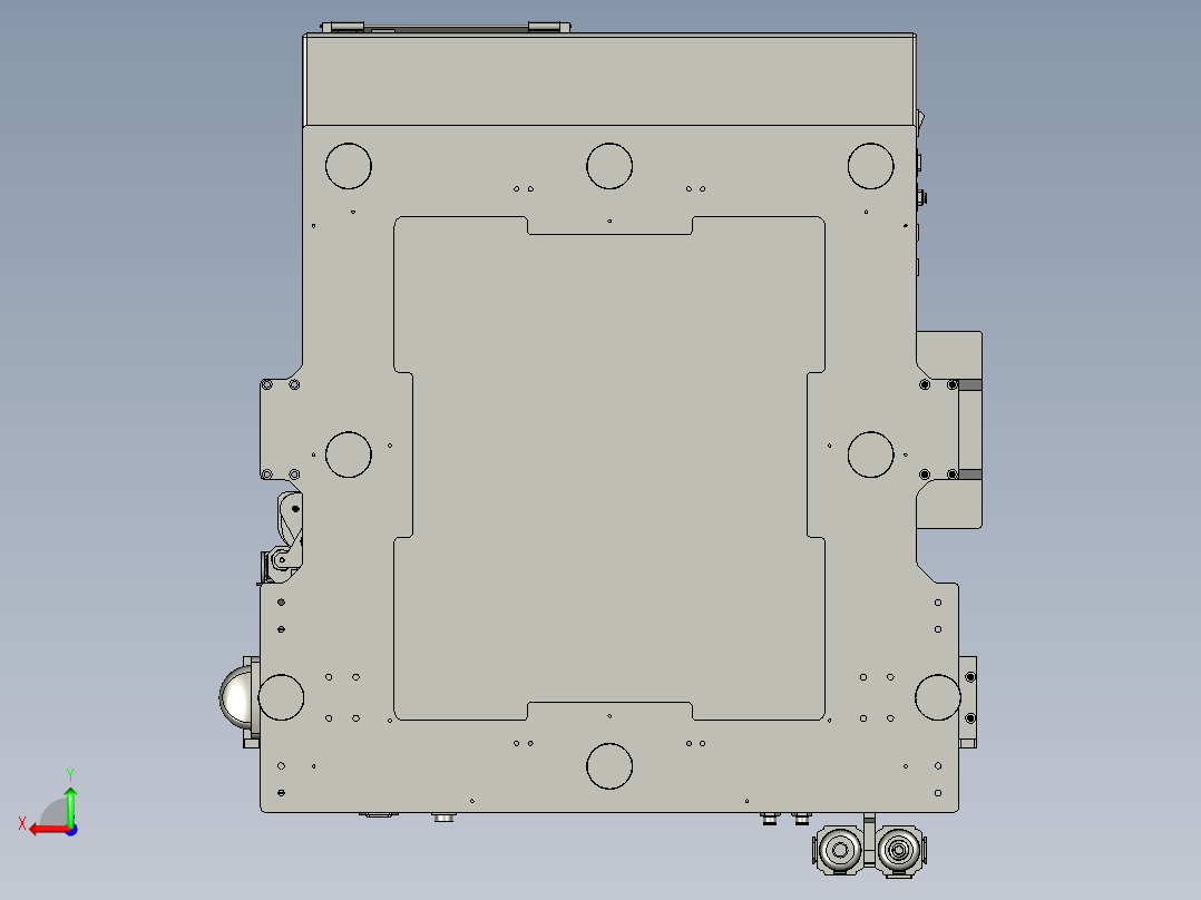 双轴自动锁螺丝机后视图