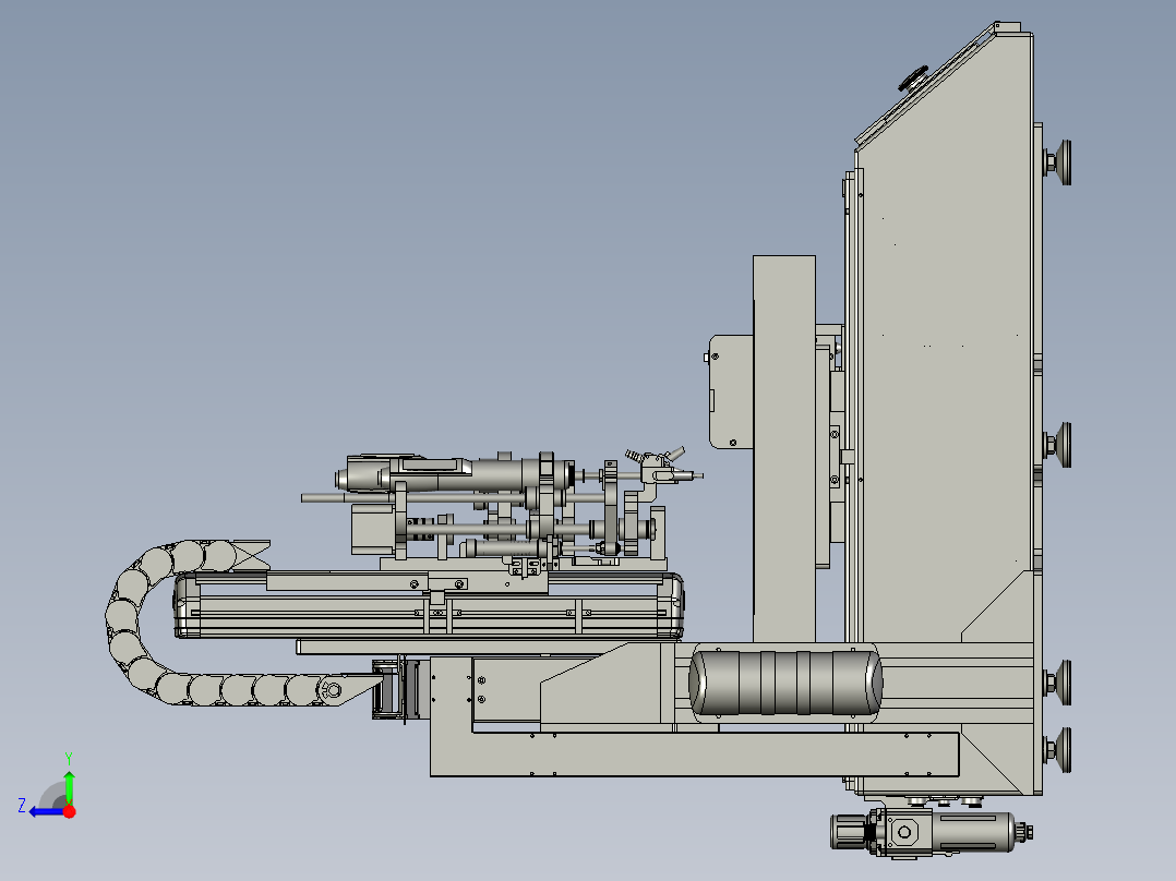 双轴自动锁螺丝机右视图