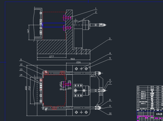机床-车床主轴箱箱体右侧10-M8螺纹底孔组合钻床设计缩略图