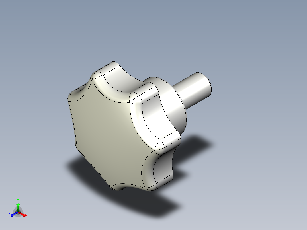 星型把手(塑膠)1081,1082,1083,1084-3D多系列多零件图纸模型