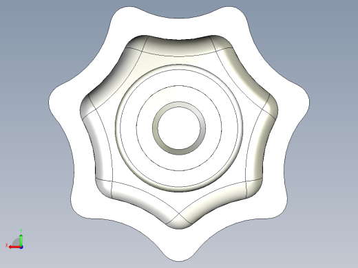 星型把手(塑膠)1081,1082,1083,1084-3D多系列多零件图纸模型后视缩略图