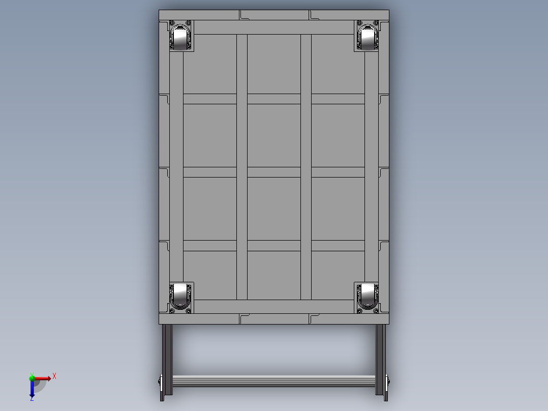 运货手推车俯视图