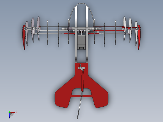仿生扑翼飞行器三维SW模型=1144225==200俯视缩略图