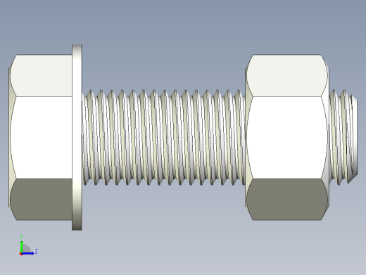 螺栓和六角螺母-1 12 - 6 UNC左视缩略图
