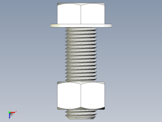 螺栓和六角螺母-1 12 - 6 UNC俯视缩略图