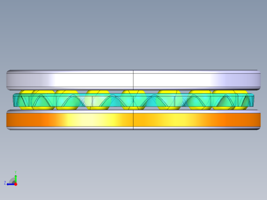 平面推力球轴承51106右视缩略图