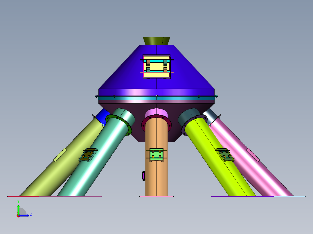 管道电动旋转式分配器左视图