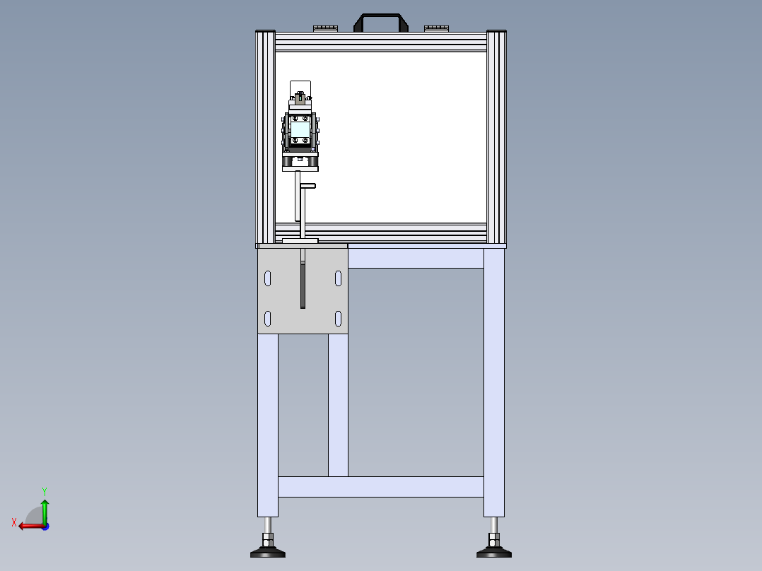 隔音振动盘后视图