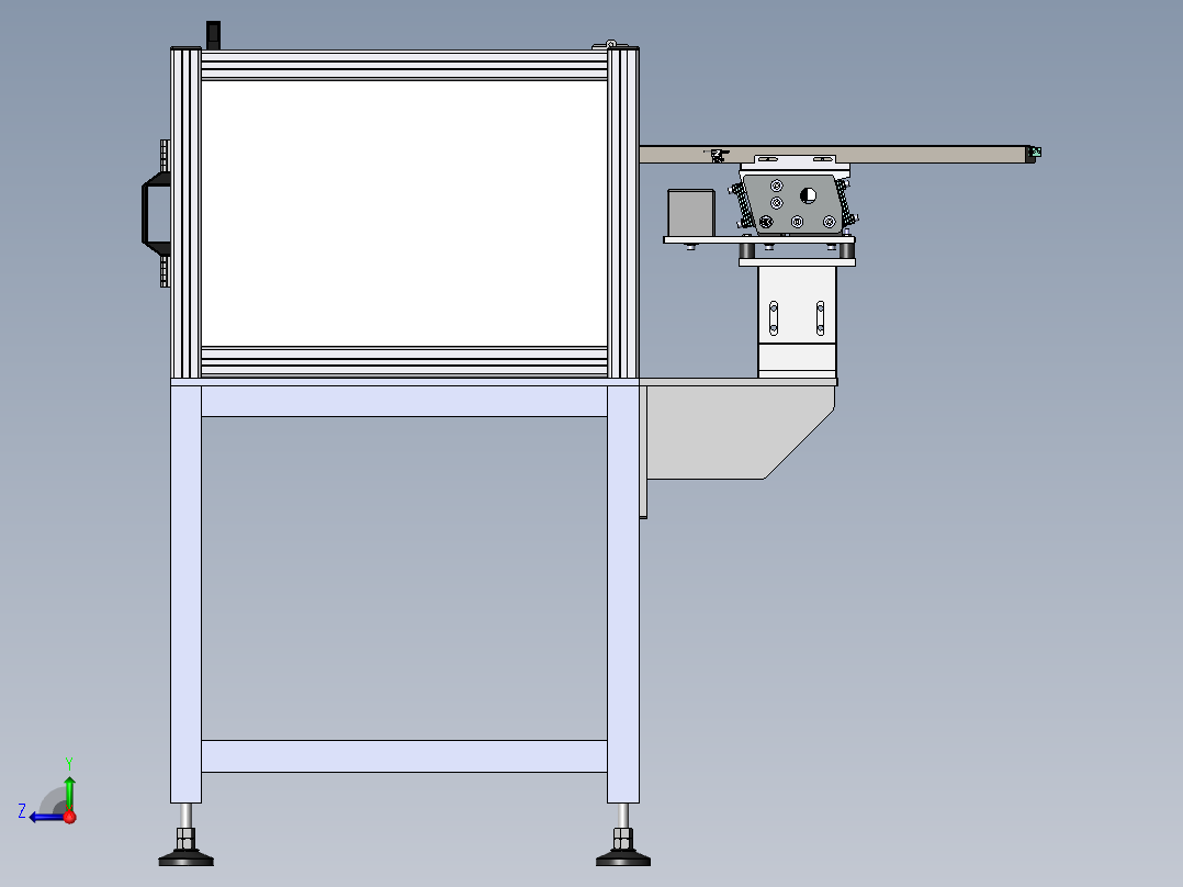 隔音振动盘右视图