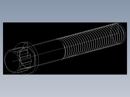 1_4in-28法兰头螺钉-1-4in-28 1.5long 12-point screws.DWG